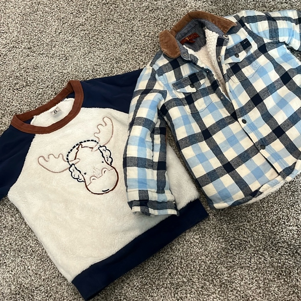 Carters & 7 for all mankind | 2 Sherpa jackets